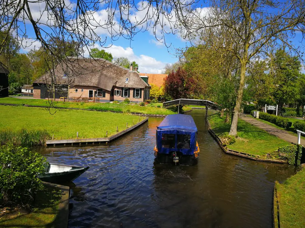 Beautiful Giethoorn car-free town in Overijssel, Netherlands