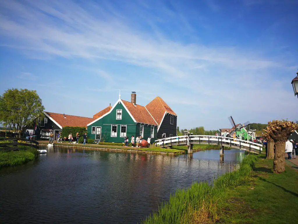 Photo of Zaanse Schans Windmills Village in Netherlands- Windmill De Zoeker