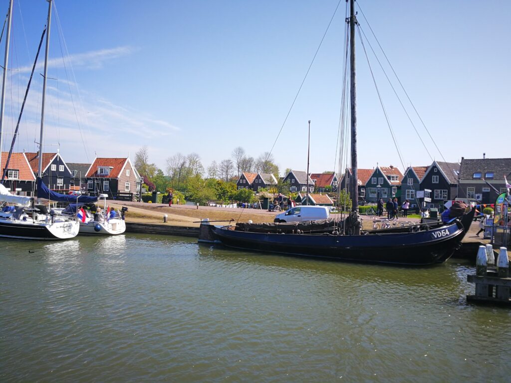 Tourism in village of Volendam, Netherlands